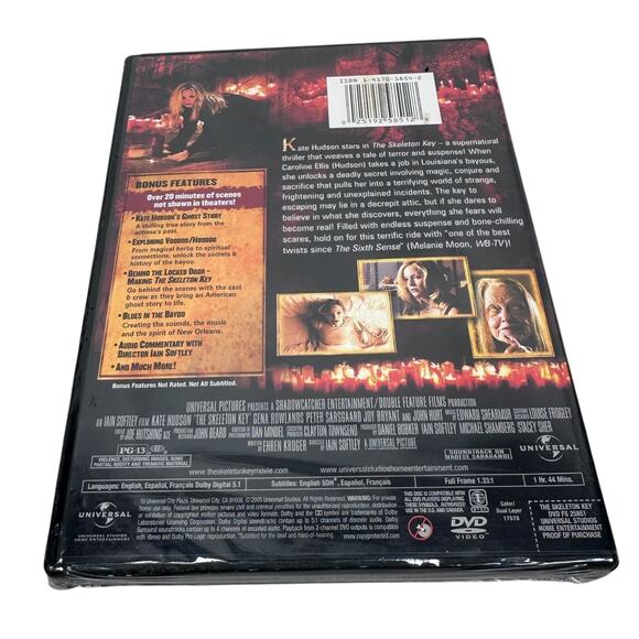 The Skeleton Key DVD Horror Mystery Thriller Kate Hudson Full Screen Edition New - Picture 2 of 5